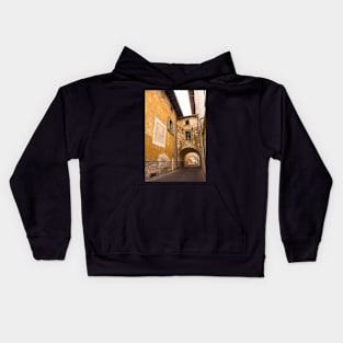 Street in Arco in North Italy Kids Hoodie